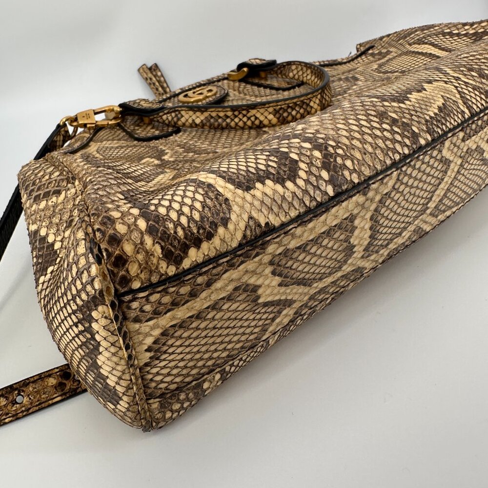 Gucci Medium Python Re(Belle) Handle Bag - image 7